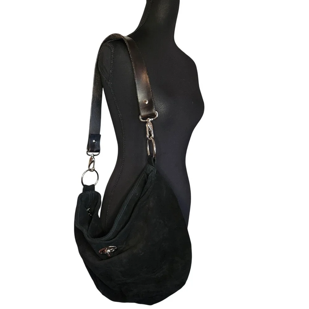 MARTALU DESIGNS Suede Leather‎ Hobo Handbag Purse Large